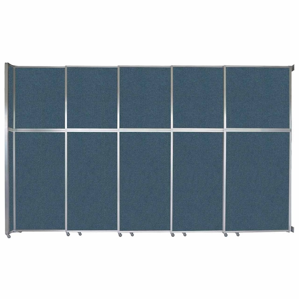 Operable Wall Sliding Room Divider 15'7" x 10'3/4" Caribbean Fabric